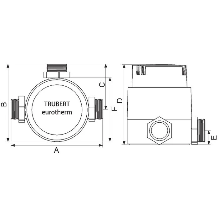 Mitigeur Thermostatique Collectif Trubert Eurotherm, Jusqu'à 42 L/min - Blanc - Watts Industries – Image 2