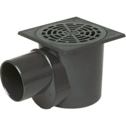 Siphon De Sol à Panier Gris Fonce - Ø 100 Mm - Nicoll