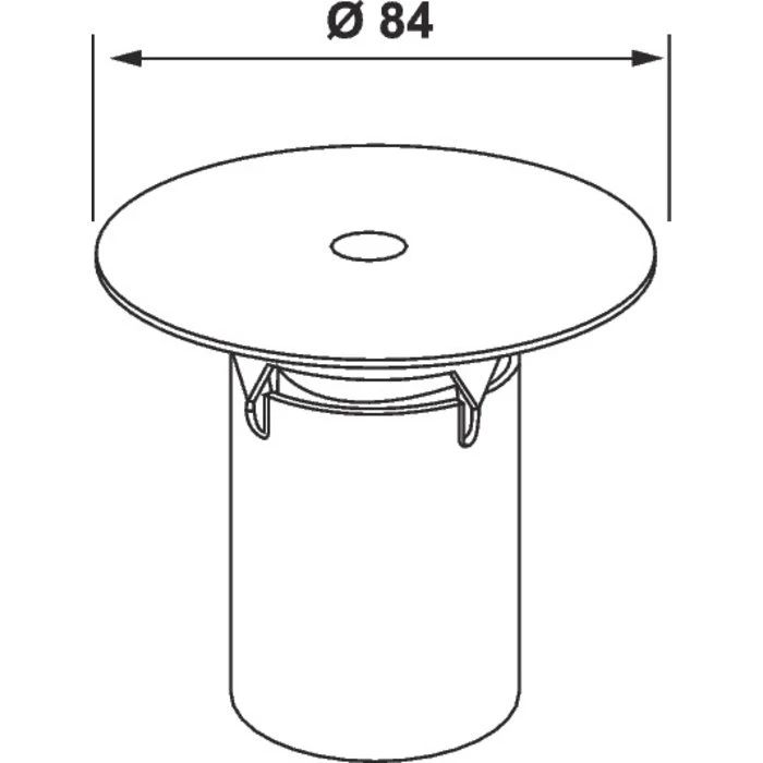 Grille Avec Tasse - Ø 84 Mm - Nicoll – Image 2