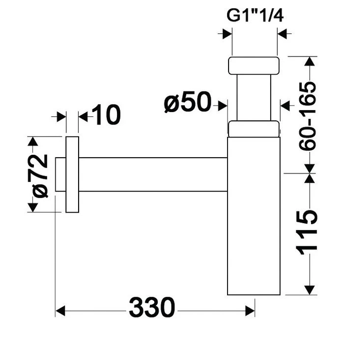 Siphon De Lavabo - 1"1/4 - Ø 32 Mm - Flowstar S - Hansgrohe – Image 2