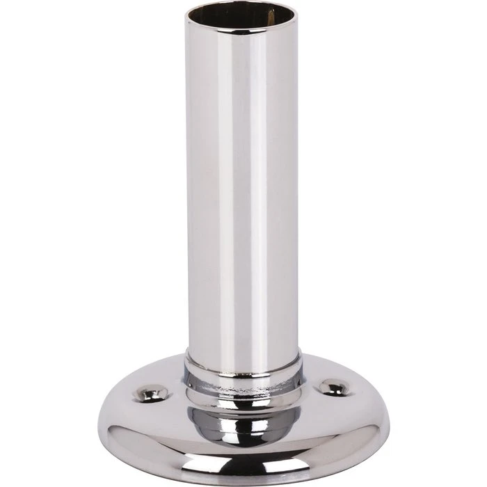 Embase Pour Porte-rideaux - 85 Mm - Laiton Nickelé Chromé - Pellet ASC