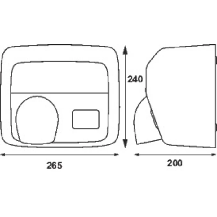 Sèche-mains Automatique - Ouragan - JVD - Anti-vandalisme - 2500W – Image 3