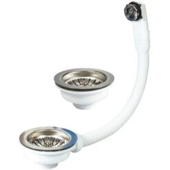 Ensemble Bonde à Panier - Plateau Chromé Ø 114 Mm - Nicoll