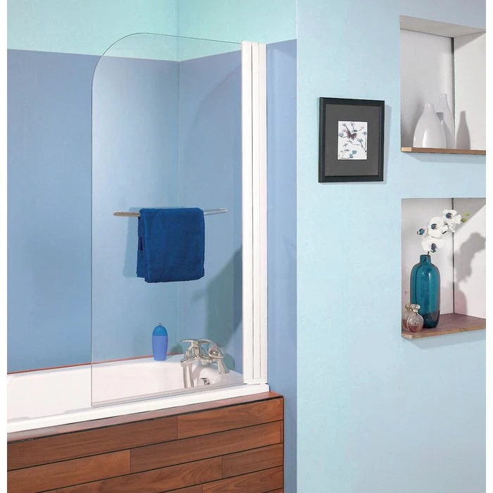 Pare-baignoire Relevable Verre Transparent - 1 Ventail - 140 X 80 Cm - Aqualift - Kinedo – Image 3