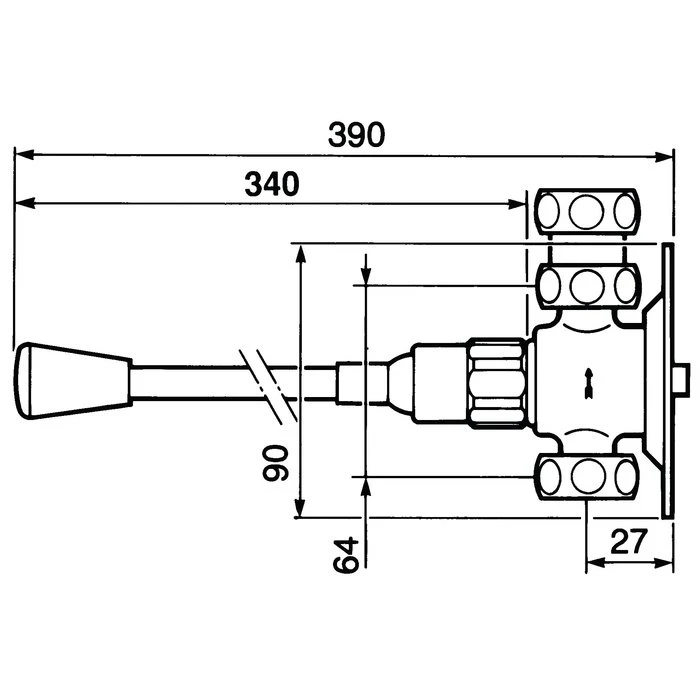 Robinet à Commande Fémorale - 390 Mm - PRESTO 712 - Presto – Image 3