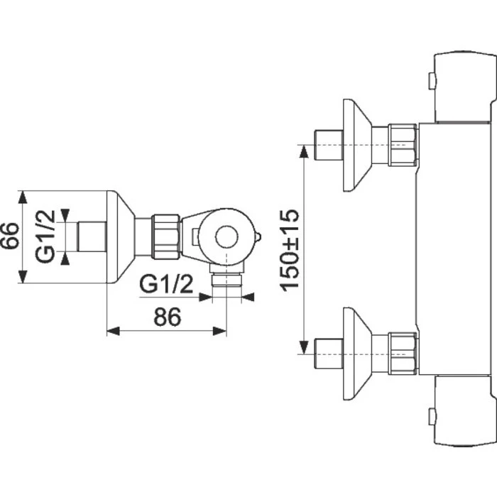 Mitigeur Douche Thermostatique - July - Jacob Delafon – Image 2
