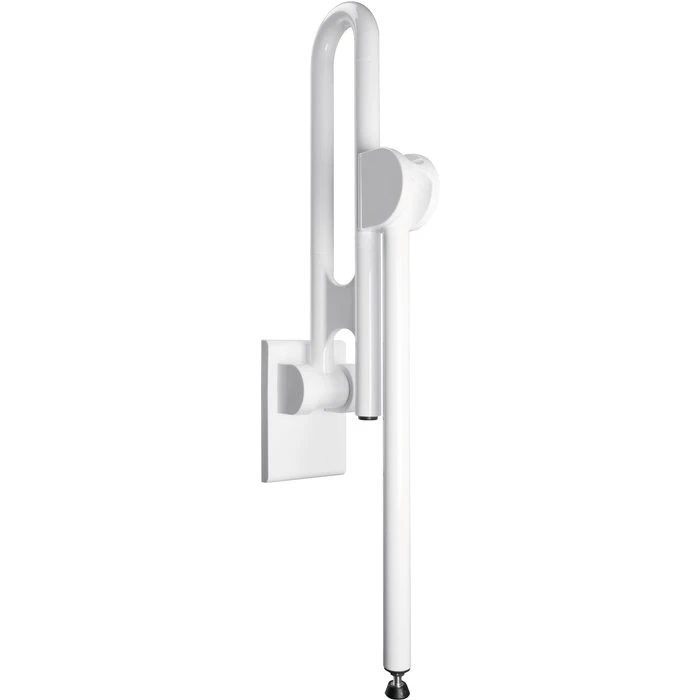 Barre D'appui Rabattable Avec Pieds Escamotable- Normbau - Diamètre 34 Mm - (LxH) 600.800 Mm - Nylon – Image 2