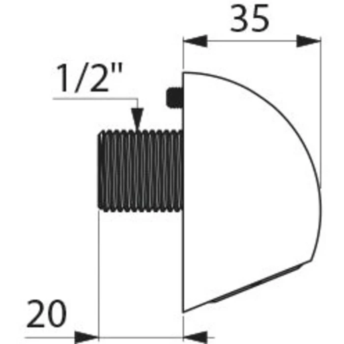 Pomme De Douche - Round - DELABIE - Débit 6 L/min à 3 Bar – Image 2