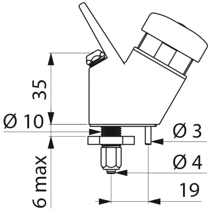Robinet De Fontaine Sans Bec - Pour Tube Rilsan - Delabie – Image 2