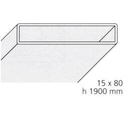 Profilé De Compensation Blanc - 15 X 80 Mm - Lunes - Novellini