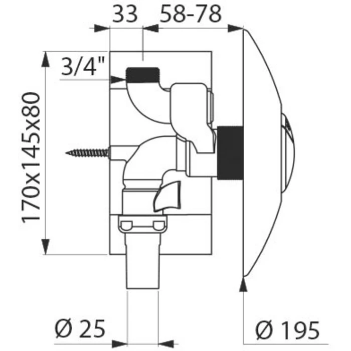 Robinet Temporisé De Chasse Tempoflux 2 - Delabie – Image 2