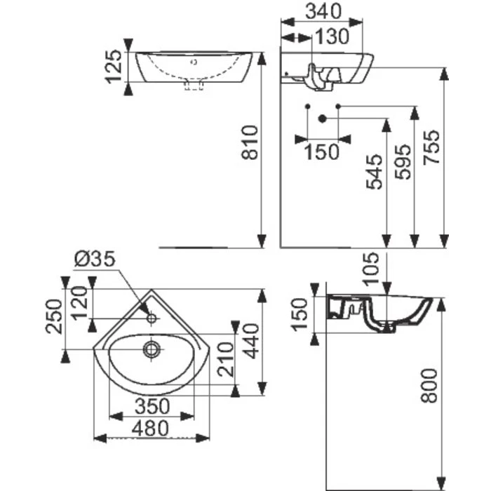 Pack Prêt à Poser Lave-mains D'angle – Image 2