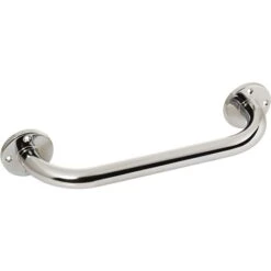 Barre D'appui Droite - Laiton Chromé - Diamètre 25 Mm