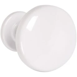 Patère 1 Tête Acier - Godonnier - Blanc