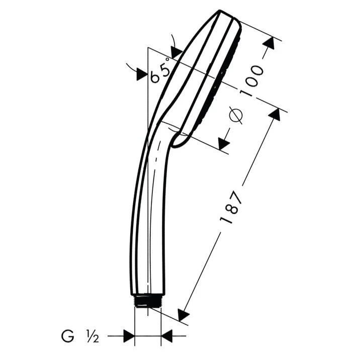 Douchette - Croma 100 Vario EcoSmart - Hansgrohe - 4 Jets – Image 2