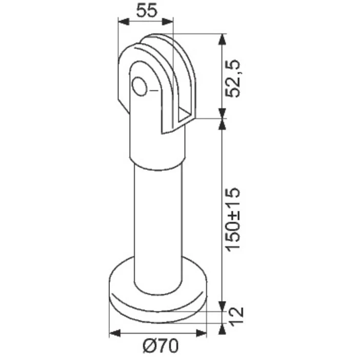 Pied Réglable Sans Scellement - NY.STF 95.0 - Normbau - Pour Cloison Modulaire – Image 2