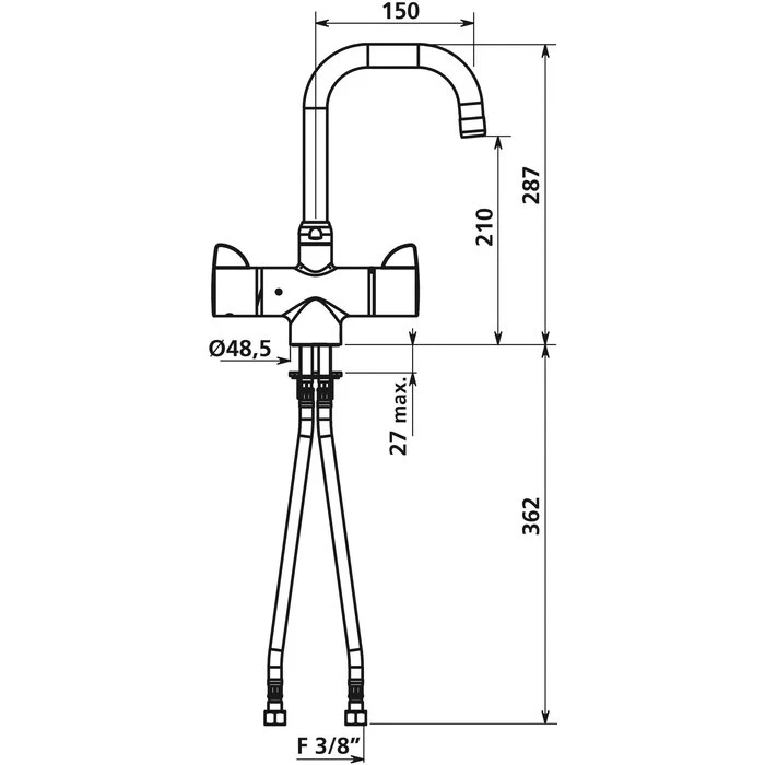 Mitigeur Lavabo - Sécuritherm - Delabie – Image 2