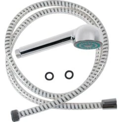 Kit De Douche Jetable - SIDER - Chromé Avec Douchette Flexible