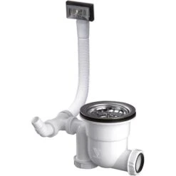 Siphonette évier - Diamètre 90 Mm - Pour évier 1 Bac