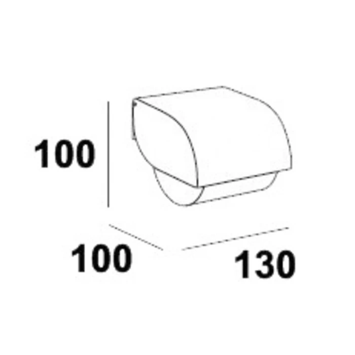 Distributeur Papier WC - Inda - Laiton – Image 3