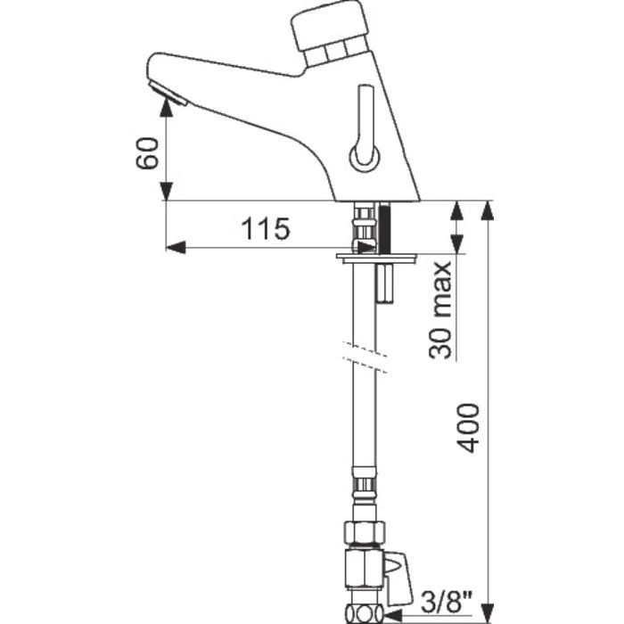 Mitigeur De Lavabo - Tempomix 2 - Delabie – Image 2