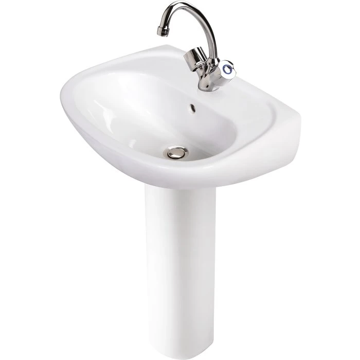 Pack Complet Lavabo Céramique Avec Mélangeur Equinoxe Sider - Tête Céramique
