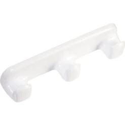 Patère Blanche - 3 Têtes - Jazz - Galedo