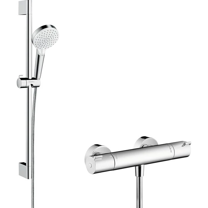 Ensemble De Douche Combi Crometta Vario Hansgrohe - 0,65 M Ecostat 1001 CL