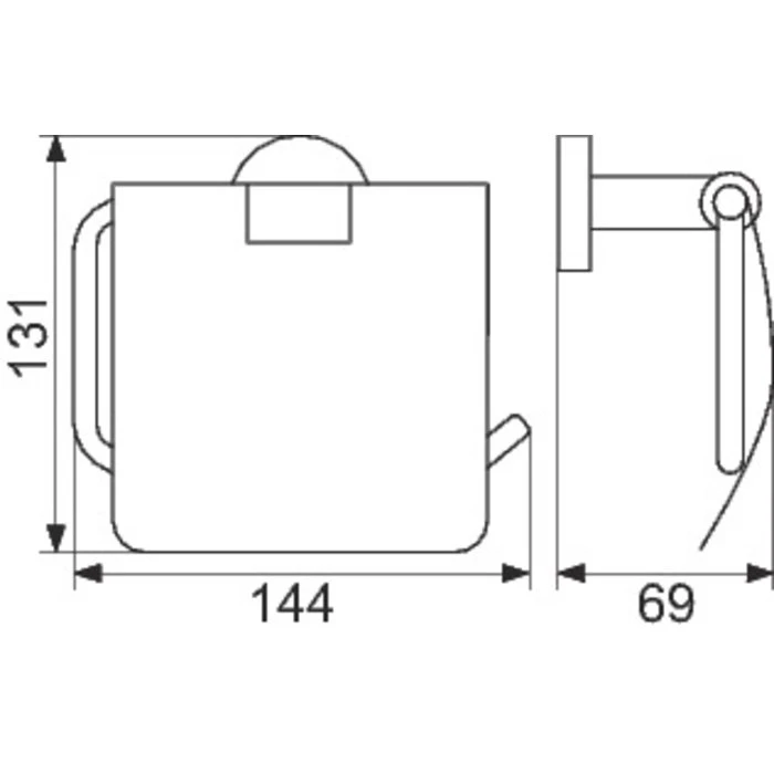 Distributeur De Papier Style - Pellet - Inox Brossé – Image 2