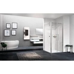 Porte De Douche Battante Verre Trempé - 770 à 810 Mm - Young2.0 2B - Novellini