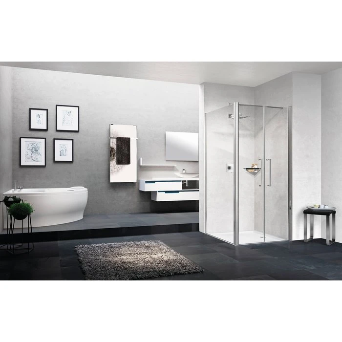 Porte De Douche Battante Verre Trempé - 770 à 810 Mm - Young2.0 2B - Novellini