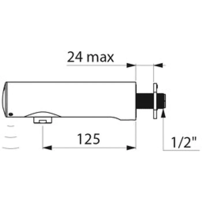 Robinet électronique Mural Tempomatic 4 à Piles Intégrées – Image 3