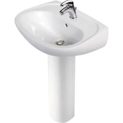 Pack Lavabo + Colonne Avec Mitigeur