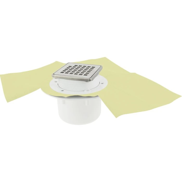 Siphon Pour Douche Carrelée - Docia SICAX - Nicoll - 10x10 Cm - Verticale