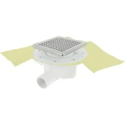 Siphon Pour Douche Carrelée - Docia SICAX - Nicoll - 15x15 Cm - Horizontale
