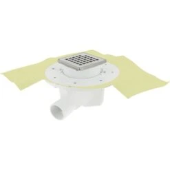 Siphon Pour Douche Carrelée - Docia SICAX - Nicoll - 10x10 Cm - Horizontale