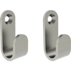 Crochet à Vis - Chromé - Acier Inoxydable - Livré Par 2