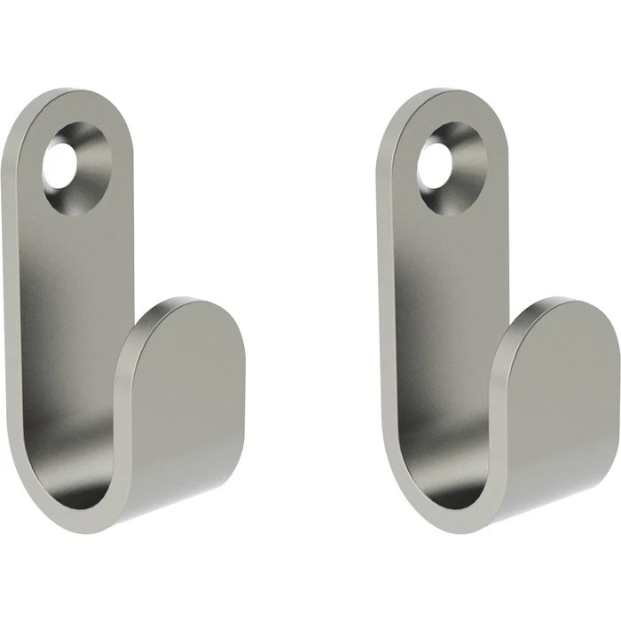 Crochet à Vis - Chromé - Acier Inoxydable - Livré Par 2