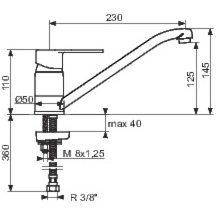 Mitigeur évier Ibaya - Bec Orientable – Image 2