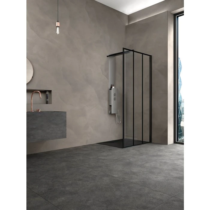 Paroi Motif Verrière - Profilés Aluminium Noirs