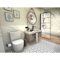 Paroi De Douche Ouverte Verrière Walk-in