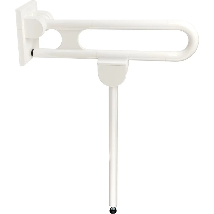 Barre D'appui Rabattable Avec Pieds Escamotable- Normbau - Diamètre 34 Mm - (LxH) 600.800 Mm - Nylon – Image 3