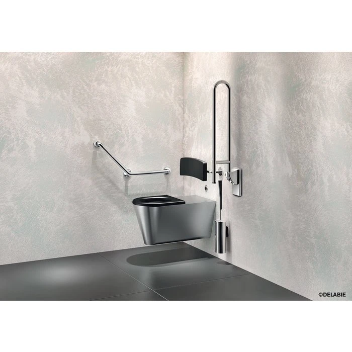 Barre D'appui Coudée Inox - Ø 32 Mm - Delabie – Image 2