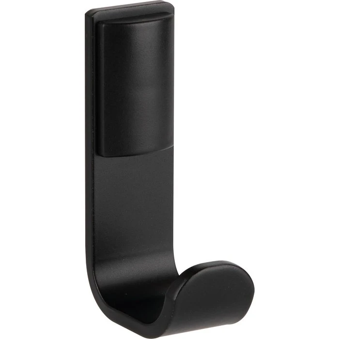 Crochet Porte Peignoir 1 Tête Alur - Noir Mat