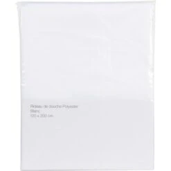 Rideau De Douche Textile - Blanc