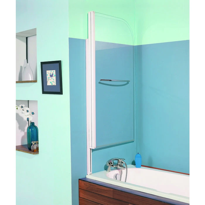 Pare-baignoire Relevable Verre Transparent - 1 Ventail - 140 X 80 Cm - Aqualift - Kinedo – Image 2