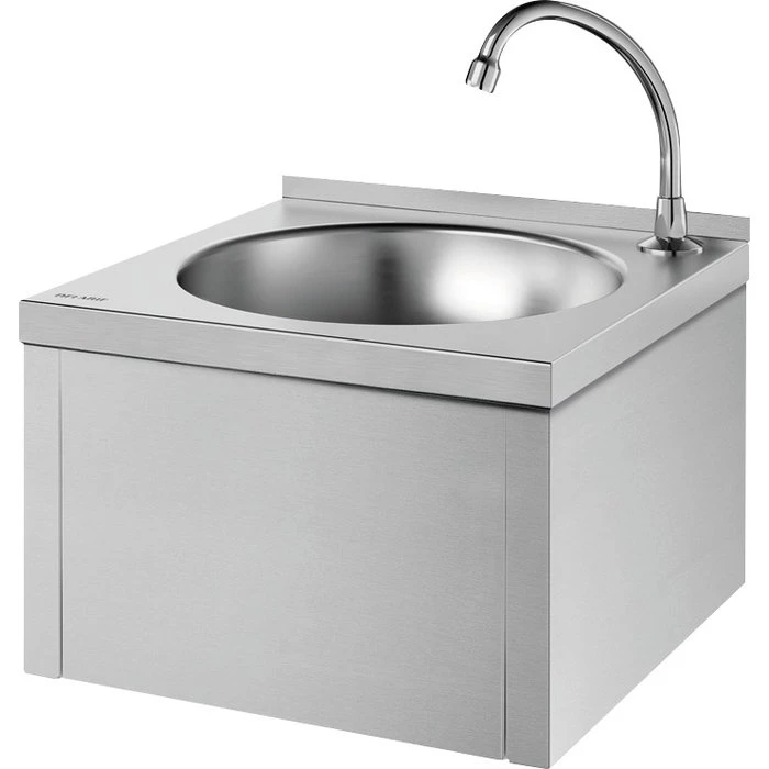 Lave-mains Mural Mécanique DELABIE - Inox