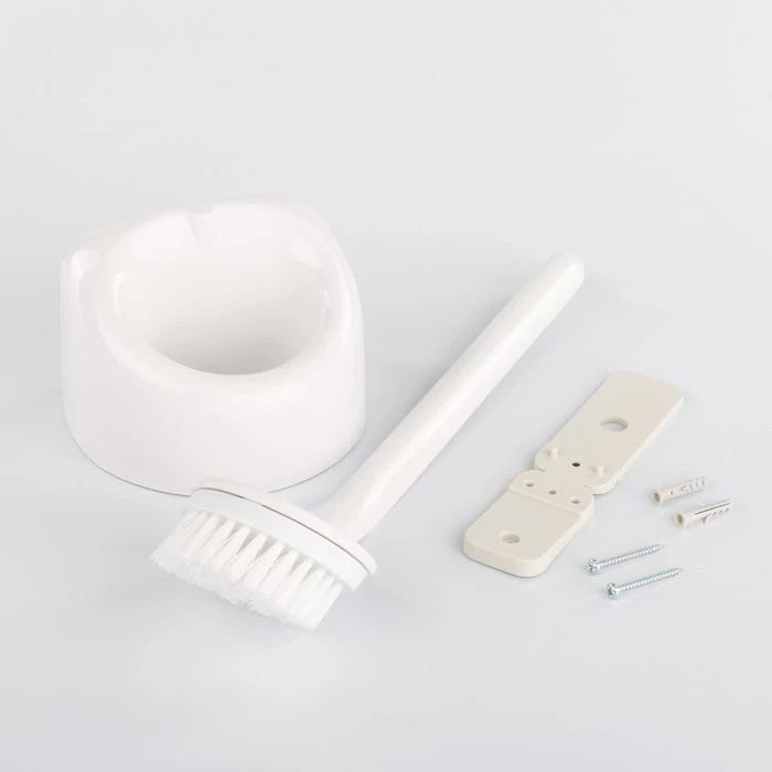 Porte-balayette En Résine Durofort - à Fixer - Blanc – Image 3