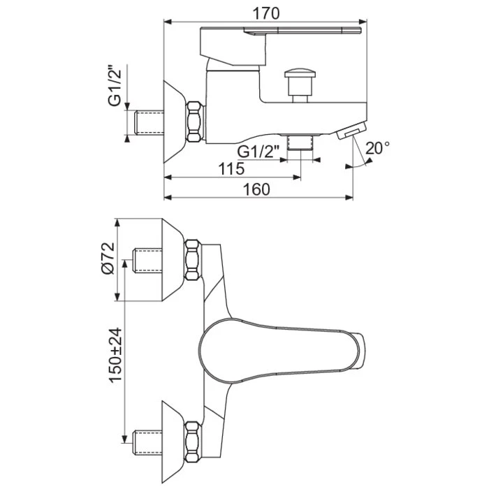 Mitigeur Bain-douche - Sider - Ibaya - Noir Mat – Image 4