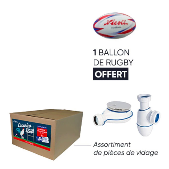 Colis Vidage Sanitaire - NICOLL - Assortiment Vidage + 1 Ballon OFFERT